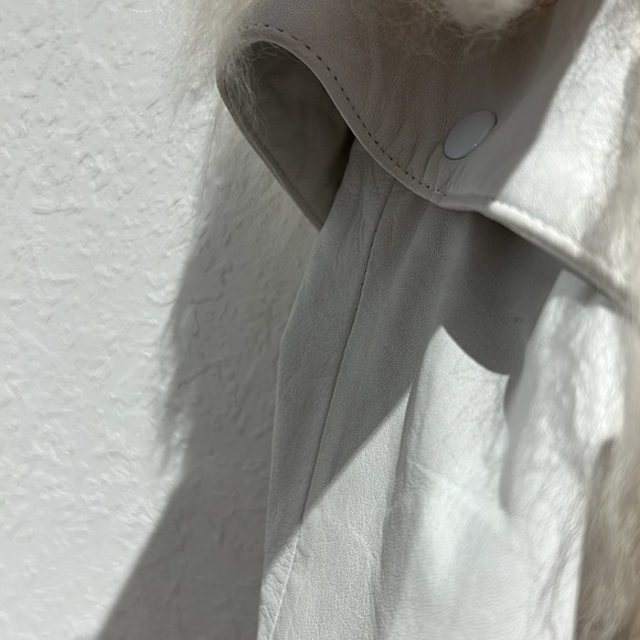 Vintage Wilson’s Leather & Tibetan Lamb Fur Detachable Sleeve Jacket/ Vest Combo - Picture 5 of 15